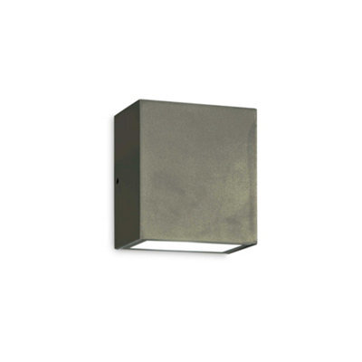 Ideal Lux Argo Integrated Led Outdoor Down Wall Lamp Anthracite Grey 620Lm 4000K Ip65