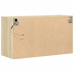 Berkfield Durable Tv Wall Cabinet With Led Lights Sonoma Oak 80X31X45 Cm - thumbnail 8