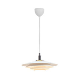 Nordlux Bretagne Metal Pendant Light Layered Shades White,mains - thumbnail 1