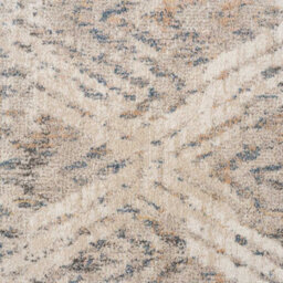 Loomed Neutral Beige Distressed Diamond Soft Living Area Rug 120X170Cm - thumbnail 3