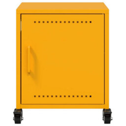 Berkfield Bedside Cabinet Mustard Yellow 36X39X43.5 Cm Steel - thumbnail 6