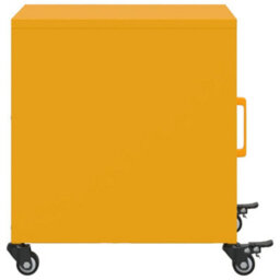 Berkfield Bedside Cabinet Mustard Yellow 36X39X43.5 Cm Steel - thumbnail 7