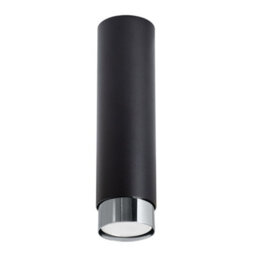 Luminosa Lighting Luminosa Nero Modern Surface Mounted Ceiling Lamp Large Black, Chrome - thumbnail 1