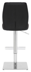 Lamboro Ravenna Deluxe Breakfast Bar Stool, Chrome Footrest, Height Adjustable Swivel Gas Lift, Home Bar & Kitchen Barstool, Black - thumbnail 5