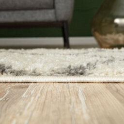 The Rugs Moroccan Shaggy Rugs And Runners Soft Fluffy Trellis Design High Pile Ivory And Grey Living Room Kitchen Hallway 600 - thumbnail 6