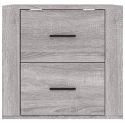 Berkfield Wall-Mounted Bedside Cabinet Grey Sonoma 50X36X47 Cm - thumbnail 7