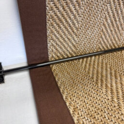 RainbowHome Herringbone New England Beige Stair Runner Mocha Border 50 700 - thumbnail 2