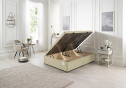 Somnior Beds Somnior 4Ft Millbank Ottoman Bed-Side Opening-Beige Linen
