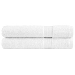 Berkfield Premium Sauna Towels Solund 2Pcs White 80X200Cm 600Gsm