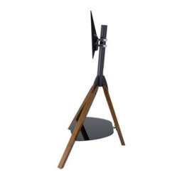 "Avf Hoxton Tripod Tv Stand For Tvs Up To 70"" (40Kg) - Dark Wood Legs, Glass Shelf, Cable Management, Adjustable Height & Tilt" - thumbnail 5