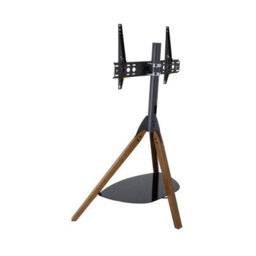 "Avf Hoxton Tripod Tv Stand For Tvs Up To 70"" (40Kg) - Dark Wood Legs, Glass Shelf, Cable Management, Adjustable Height & Tilt" - thumbnail 6