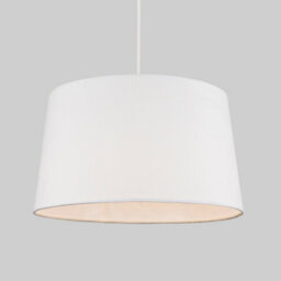 Valuelights Doretta Modern Tapered White Faux Linen Ceiling Table Lamp Light Shade (D)40Cm - thumbnail 2