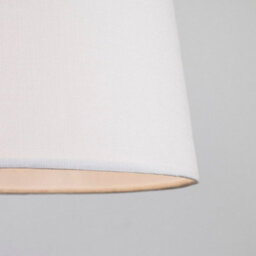 Valuelights Doretta Modern Tapered White Faux Linen Ceiling Table Lamp Light Shade (D)40Cm - thumbnail 3