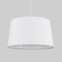 Valuelights Doretta Modern Tapered White Faux Linen Ceiling Table Lamp Light Shade (D)40Cm - thumbnail 4