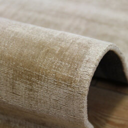 Beige Handmade , Luxurious , Modern , Plain Easy To Clean Viscose Rug For Living Room, Bedroom - 160Cm X 230Cm - thumbnail 5