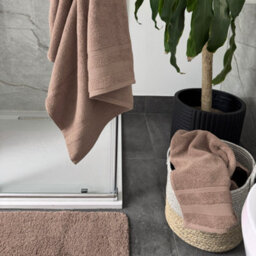 Allure Bath Fashions Luxury Zero Twist Egyptian Cotton Hand Towels Pack Of 2 - Mocha - thumbnail 3