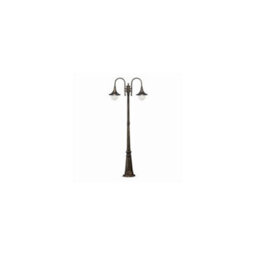 Ideal Lux Luminosa Cima 2 Light Outdoor Post Lantern Brass Ip43, E27 - thumbnail 1