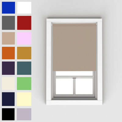 Caecus Blinds Blackout Roller Blind Cappuccino 150Cm - image 1