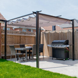 BPS Access Solutions Aluminium Pergola - Bps Garden Canopy/pergola 3X3M - Full Aluminium,