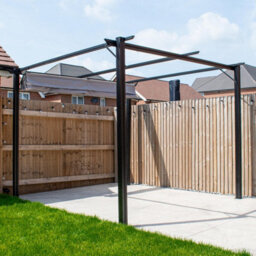BPS Access Solutions Aluminium Pergola - Bps Garden Canopy/pergola 3X3M - Full Aluminium, - thumbnail 3