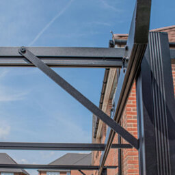 BPS Access Solutions Aluminium Pergola - Bps Garden Canopy/pergola 3X3M - Full Aluminium, - thumbnail 4