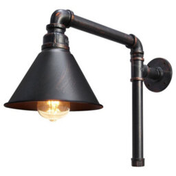 Long Life Lamps Company Industrial Vintage Water Pipe Wall Light M0163 - thumbnail 1
