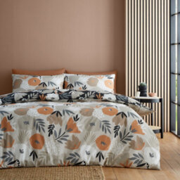 Fusion Yasmin Abstract Floral Black Easycare Duvet Cover Set - thumbnail 6