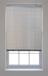 Furnished Aluminum Venetian Blinds - Silver 25mm Slats Trimmable Blinds For Windows And Doors (W)85Cm (L)150Cm - thumbnail 2