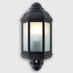 Valuelights Wiltshire Black Ip44 Rated Outdoor Porch Wall Light Flush Lantern - thumbnail 3