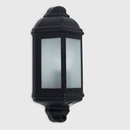 Valuelights Wiltshire Black Ip44 Rated Outdoor Porch Wall Light Flush Lantern - thumbnail 4