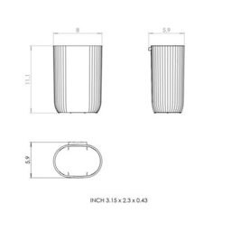 Cosmic Toothbrush Holder, Sand Grey, Freestanding Or Wall Mounted, Compatible With All Accessories Of The Modular Alife Collection - thumbnail 6