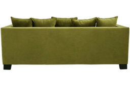 Orsina Luxurious 3 Seat Moss Velvet Sofa, Moss Velvet Upholstered Mid Century Sofa, Modern Design 3 Seater Couch - thumbnail 5