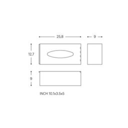 Cosmic Tissue Box Cover, Matt Chrome, Free-Standing Or Wall-Mounted, Collection Architect S+ - thumbnail 5