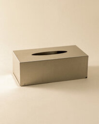 Cosmic Tissue Box Cover, Matt Chrome, Free-Standing Or Wall-Mounted, Collection Architect S+ - thumbnail 1
