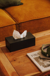 Cosmic Tissue Box Cover, Matt Chrome, Free-Standing Or Wall-Mounted, Collection Architect S+ - thumbnail 3
