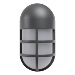 CGC Lighting Cgc Asher Dark Grey Oval Cage Outdoor Led Wall Light - thumbnail 4