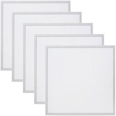 Plum&clay Backlit Ceiling Tile Led Panel Light White 30W Pack Of 5 (L)595mm - image 1