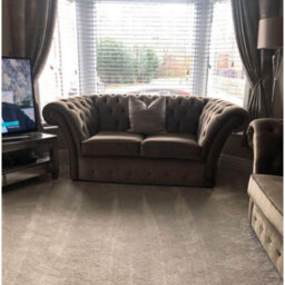 Chesterfield Beaumont 2 Seater Sofa Malta Mushroom 07 Real Fabric - thumbnail 6