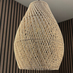 CGC Interiors Cgc Enya Natural Rattan Easy Fit Hand Made Lampshade - thumbnail 7