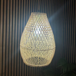 CGC Interiors Cgc Enya Natural Rattan Easy Fit Hand Made Lampshade - thumbnail 4