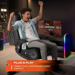 X Rocker Pro 4.1 Bluetooth Audio Console Gaming Chair - Black - thumbnail 6