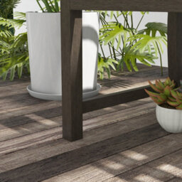 Outsunny Garden Bench With Slatted Seat And Backrest, Curved Armrest, Brown - thumbnail 9