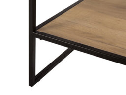 Impact Furniture Freestanding Bathroom Vanity Unit 900mm Countertop Sink Cabinet With Drawer Industrial Black Steel Oak Loft Style Brook - thumbnail 6
