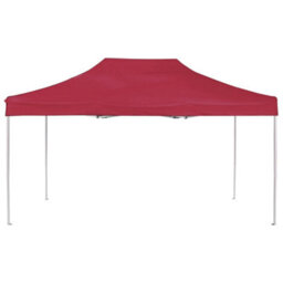 Berkfield Professional Folding Party Tent Aluminium 4.5X3 M Wine Red - thumbnail 3