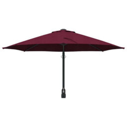Berkfield Modern Garden Parasol Red, Black 248 X 248 X 148 Cm Polyester, Steel - thumbnail 4