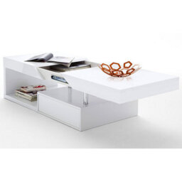 Furniture in Fashion Tuna High Gloss Storage Coffee Table In White - thumbnail 2