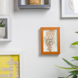 "Nicola Spring 4 X 6"" Photo Frames - Dark Wood - 3D Photo Frame Picture Frame Box Portrait Display Case (17.5 X 12.5Cm) Set Of 2" - thumbnail 5