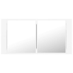 Walplus Led Bathroom Mirror Cabinet White 90X12X45 Cm Acrylic - thumbnail 9