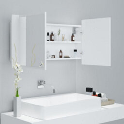 Walplus Led Bathroom Mirror Cabinet White 90X12X45 Cm Acrylic - thumbnail 6