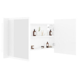 Walplus Led Bathroom Mirror Cabinet White 90X12X45 Cm Acrylic - thumbnail 7